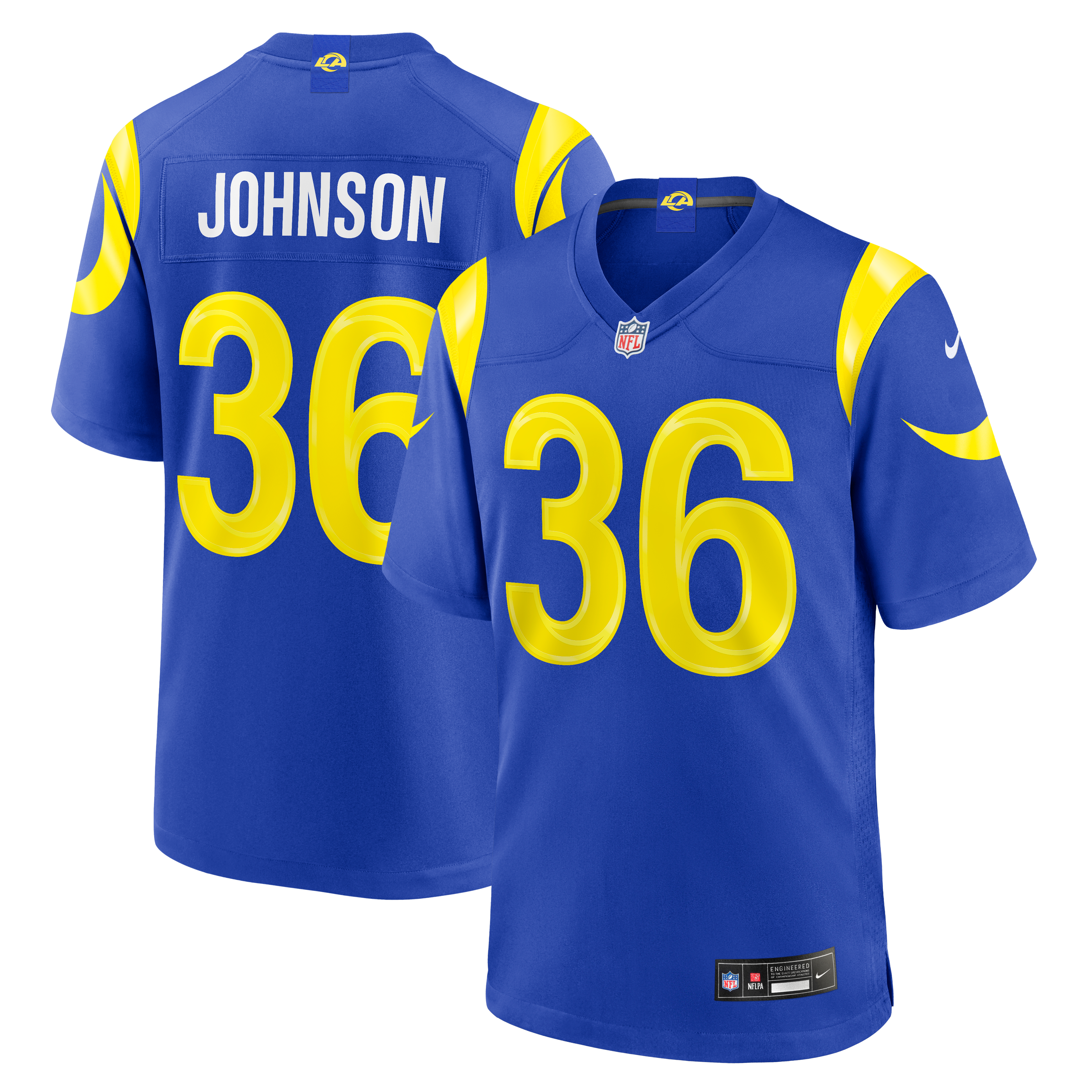 Men's Los Angeles Rams Alex Johnson Nike Royal Team Game Jersey