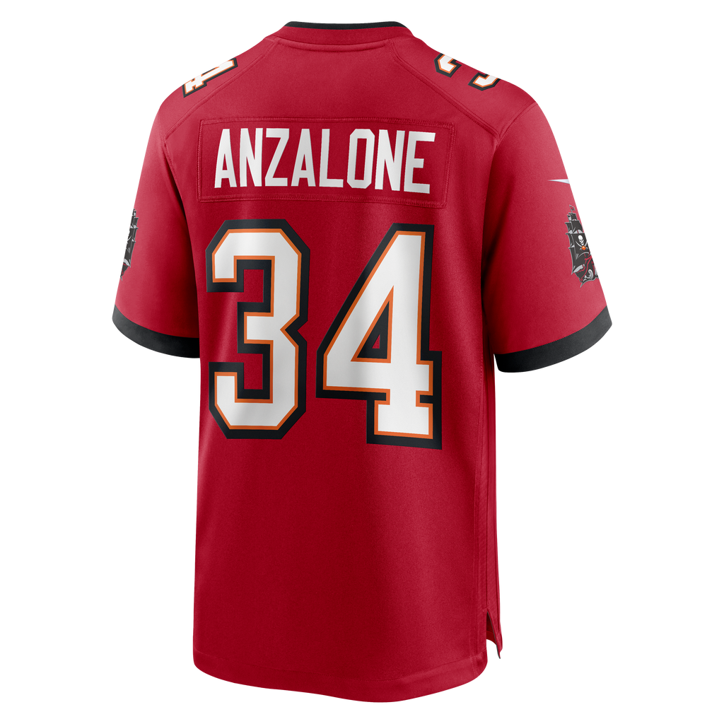 Men's Tampa Bay Buccaneers Alex Anzalone Nike Red Team Game Jersey