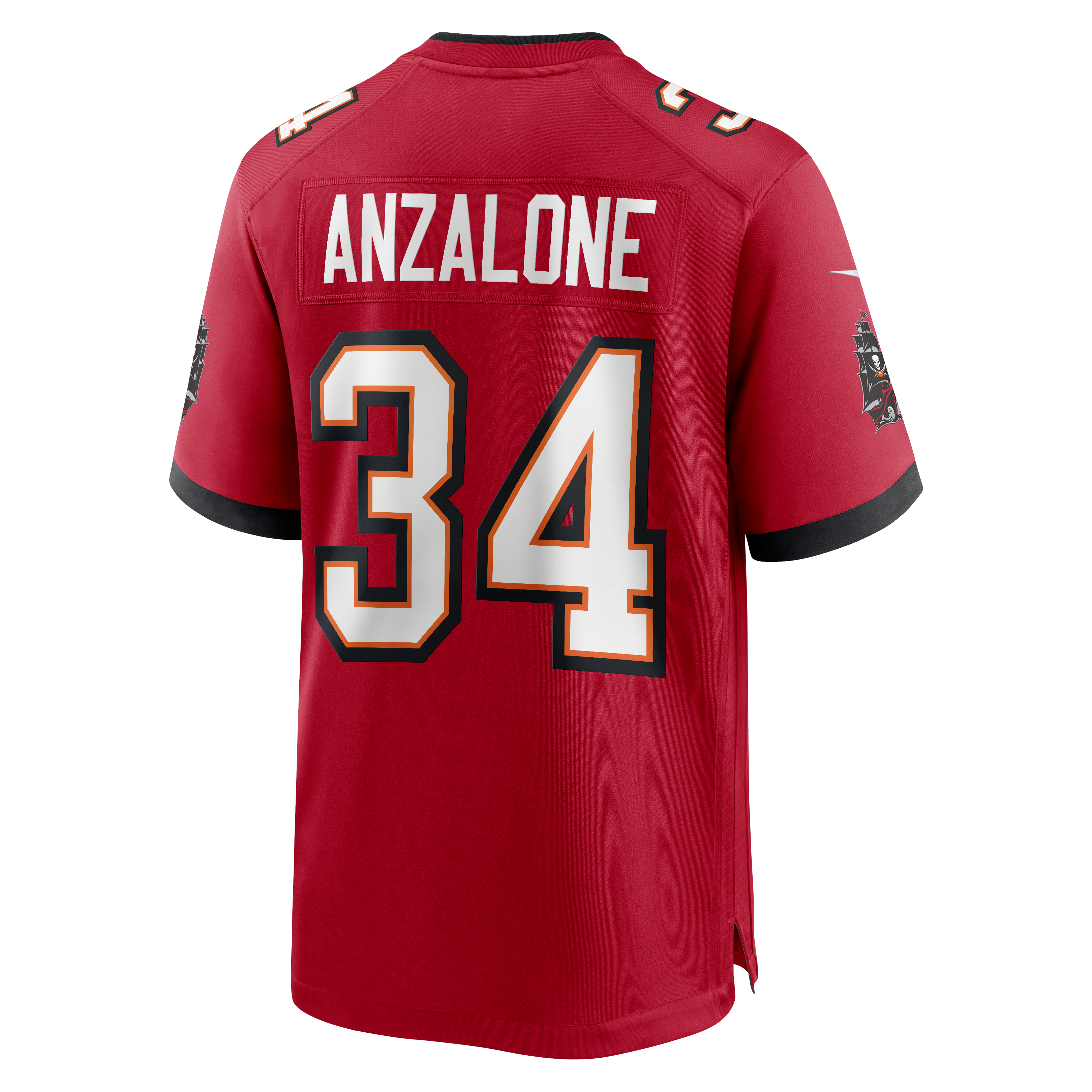 Men's Tampa Bay Buccaneers Alex Anzalone Nike Red Team Game Jersey