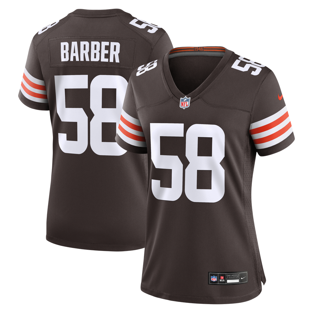 Women's Cleveland Browns Austin Barber Nike Brown Team Game Jersey