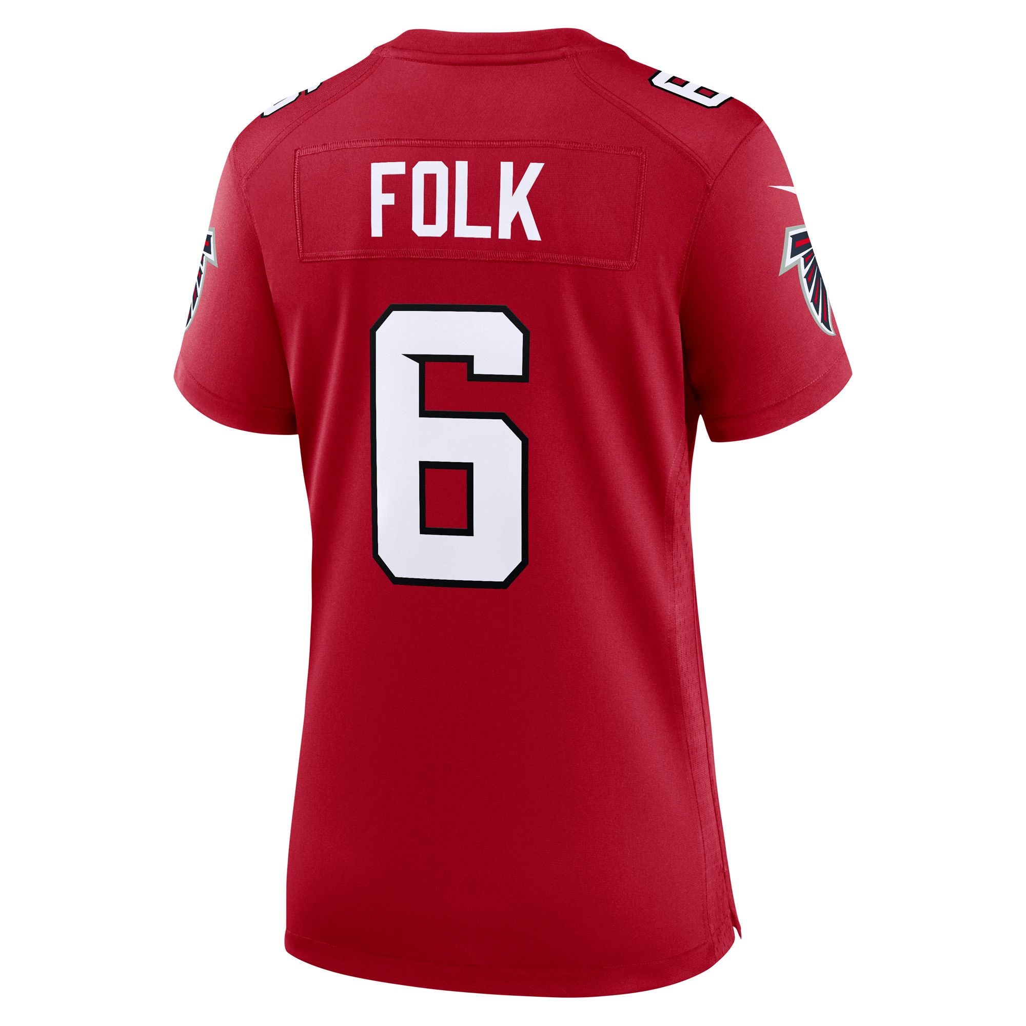 Women's Atlanta Falcons Nick Folk Nike Red Team Game Jersey