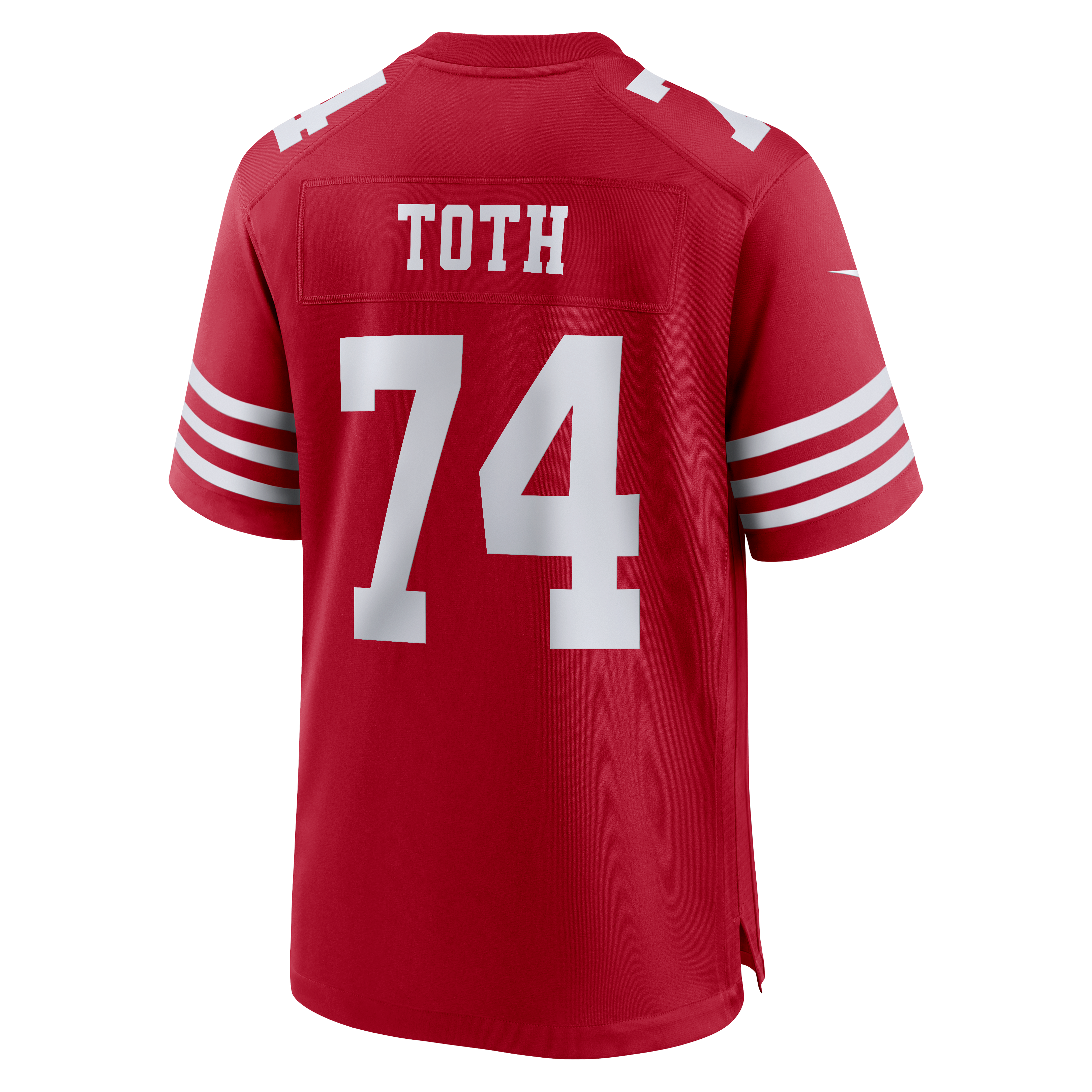 Men's San Francisco 49Ers Brett Toth Nike Scarlet Team Game Jersey