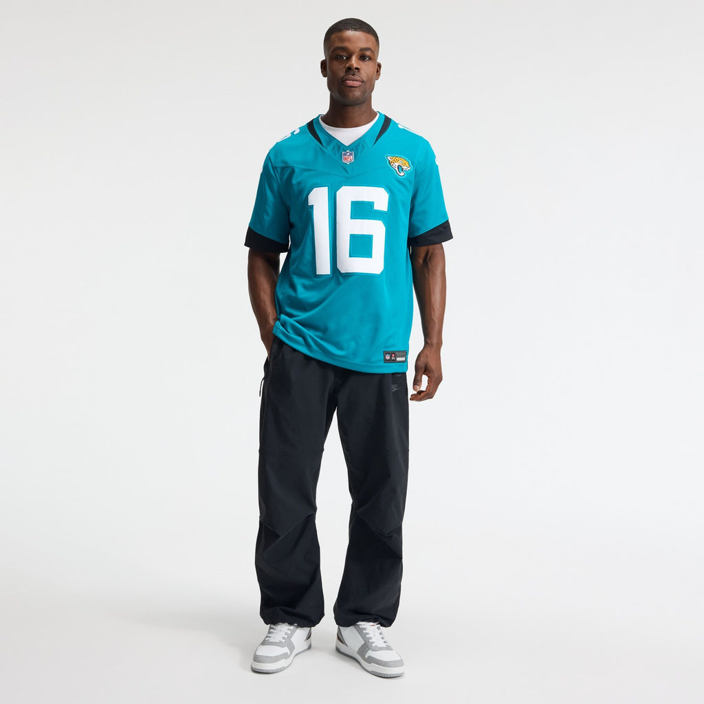 Men's Jacksonville Jaguars Trevor Lawrence Nike Teal Team Vapor Fuse Stitched Limited Jersey