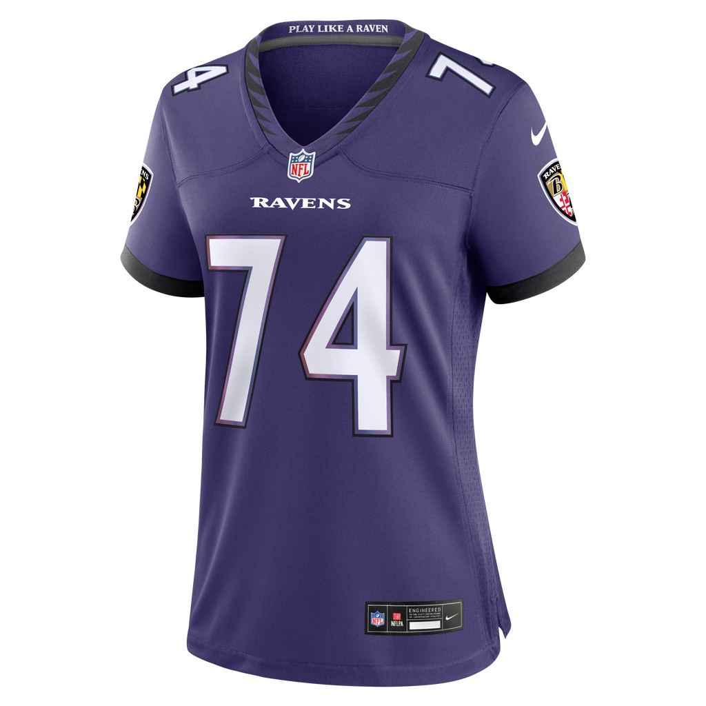 Women's Baltimore Ravens John Simpson Nike Purple Team Game Jersey