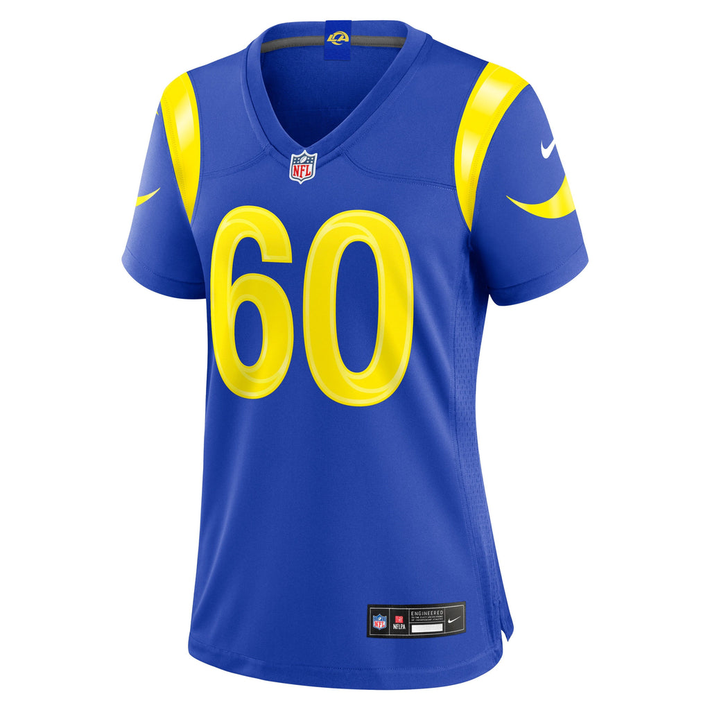 Women's Los Angeles Rams Wyatt Bowles Nike Royal Team Game Jersey