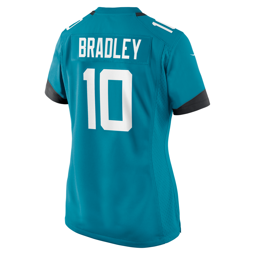 Women's Jacksonville Jaguars Carter Bradley Nike Teal Team Game Jersey