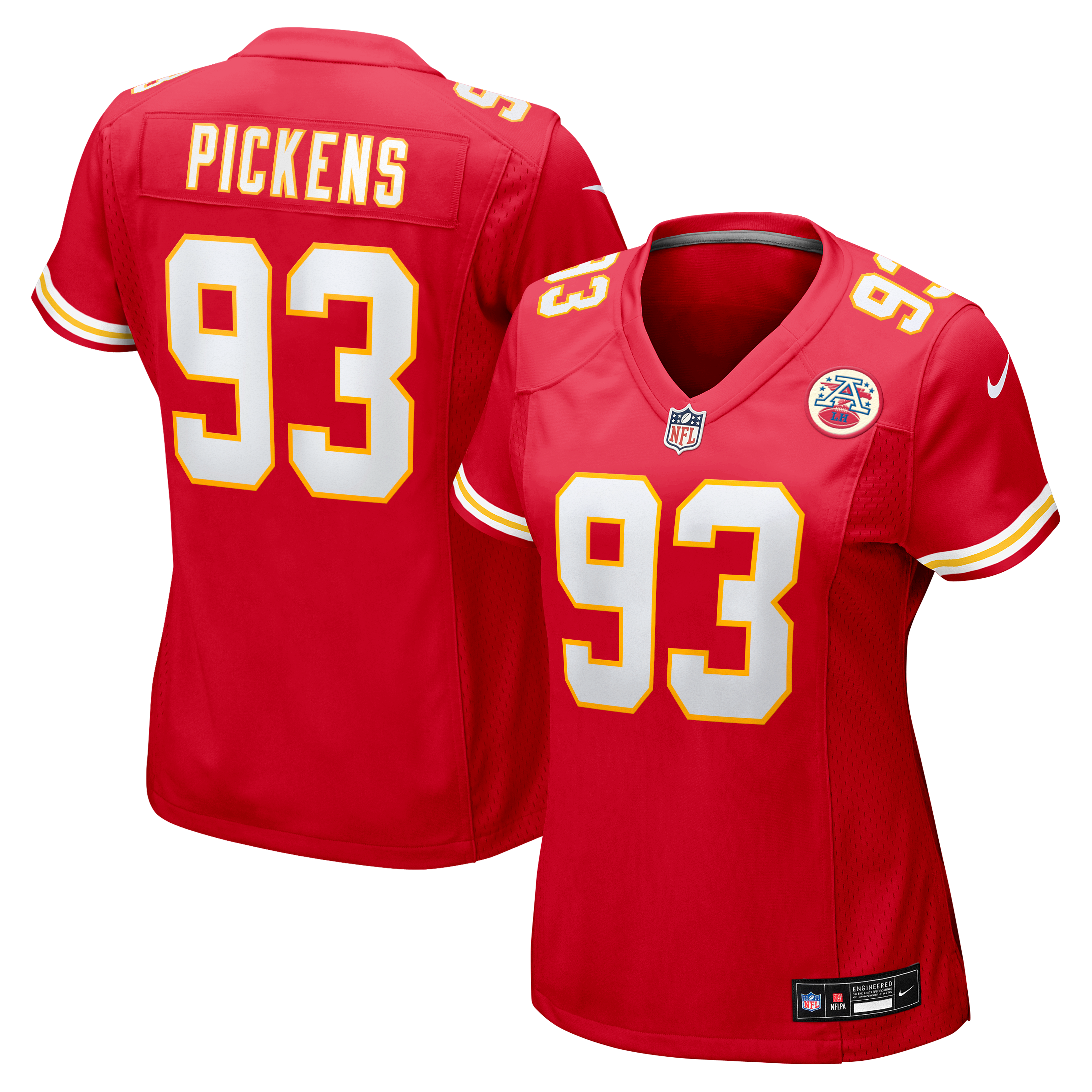 Women's Kansas City Chiefs Zacch Pickens Nike Red Team Game Jersey