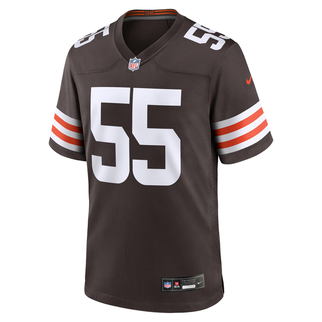 Men's Cleveland Browns Spencer Fano Nike Brown 2026 Nfl Draft First Round Pick No 9 Team Game Jersey