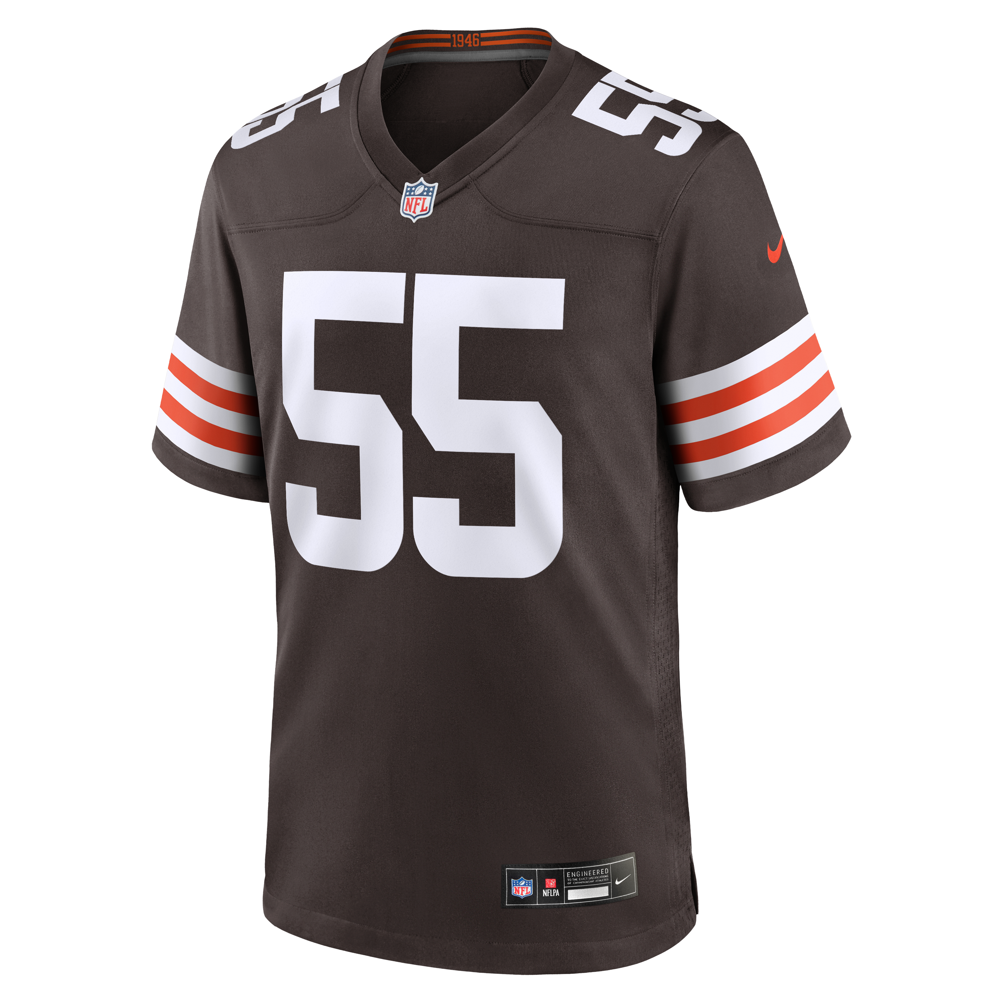 Men's Cleveland Browns Spencer Fano Nike Brown 2026 Nfl Draft First Round Pick No 9 Team Game Jersey