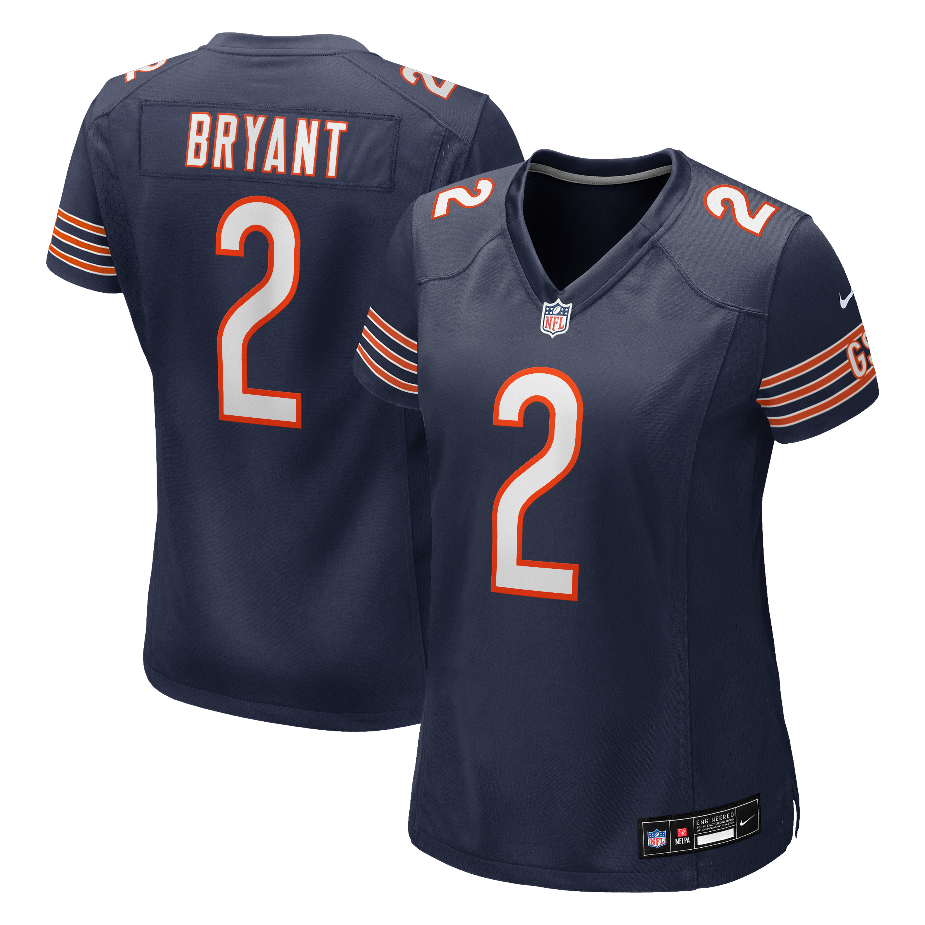 Women's Chicago Bears Coby Bryant Nike Navy Team Game Jersey
