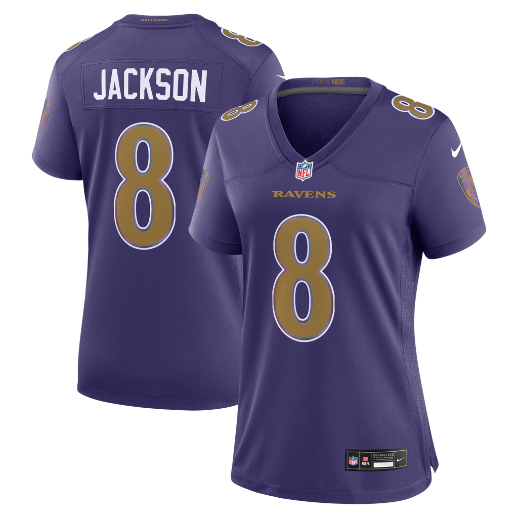 Women's Baltimore Ravens Lamar Jackson Nike Purple Alternate Game Jersey