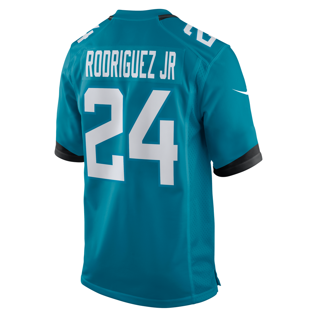 Men's Jacksonville Jaguars Chris Rodriguez Jr Nike Teal Team Game Jersey