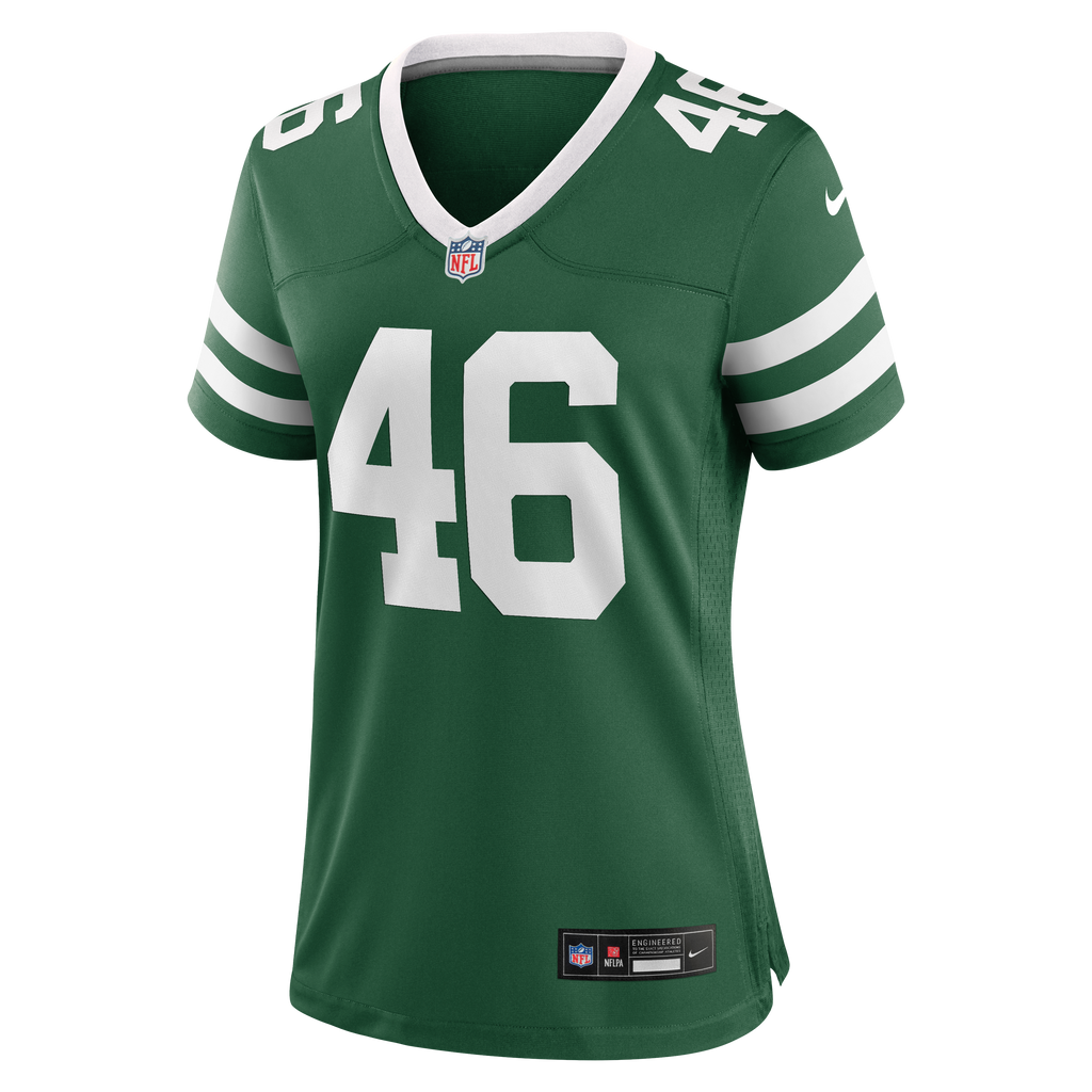 Women's New York Jets Joseph Ossai Nike Legacy Green Team Game Jersey