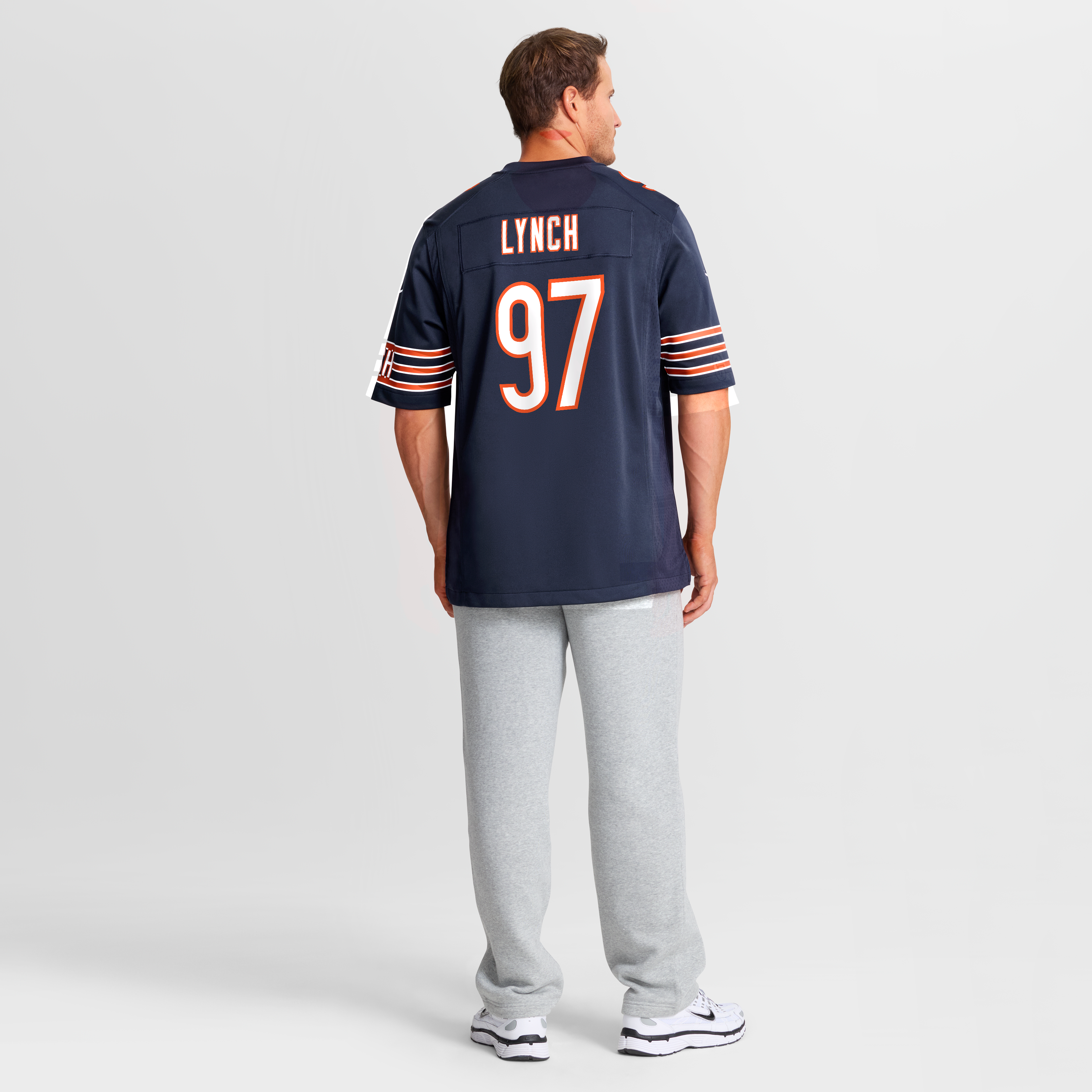 Men's Chicago Bears James Lynch Nike Navy Team Game Jersey