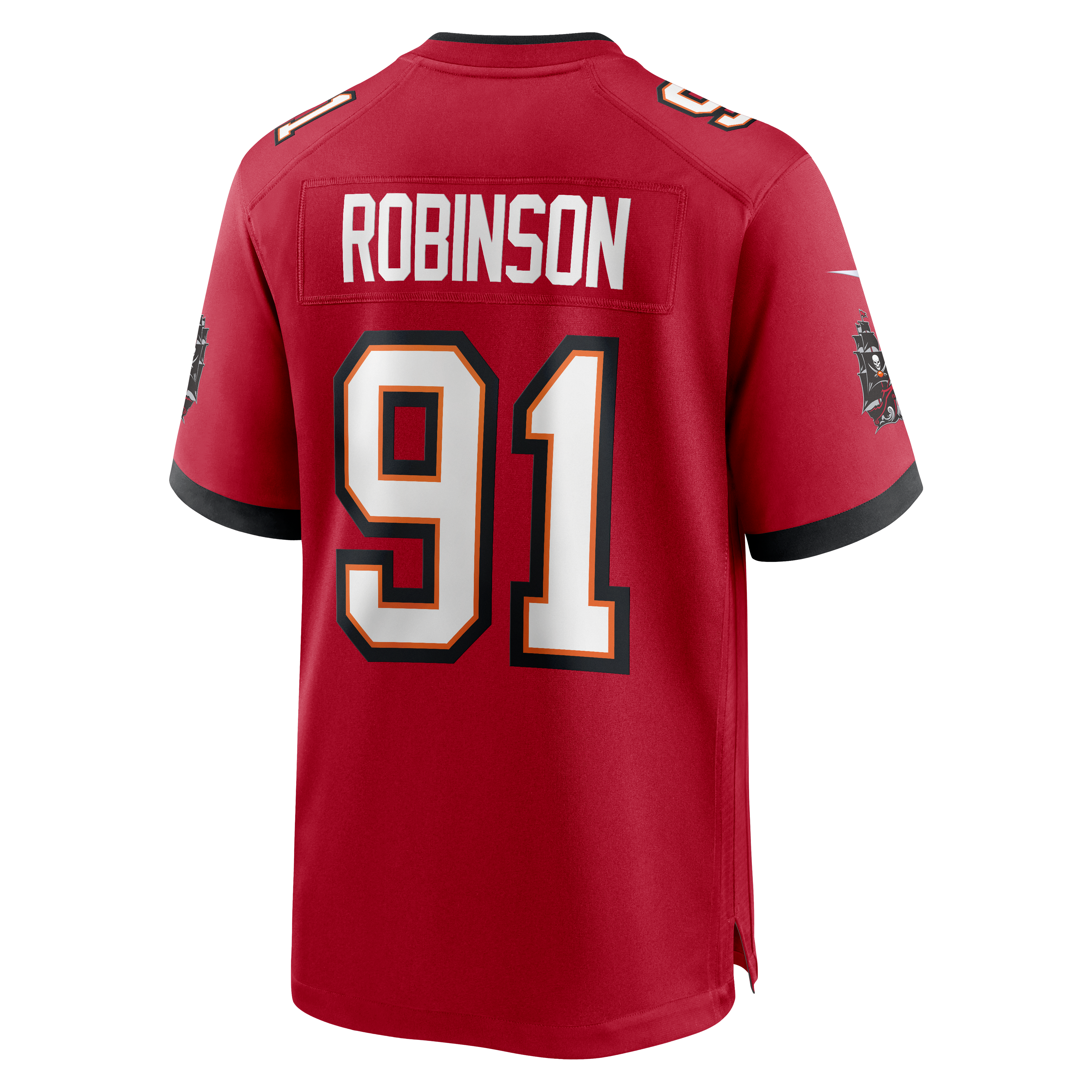 Men's Tampa Bay Buccaneers Ashawn Robinson Nike Red Team Game Jersey