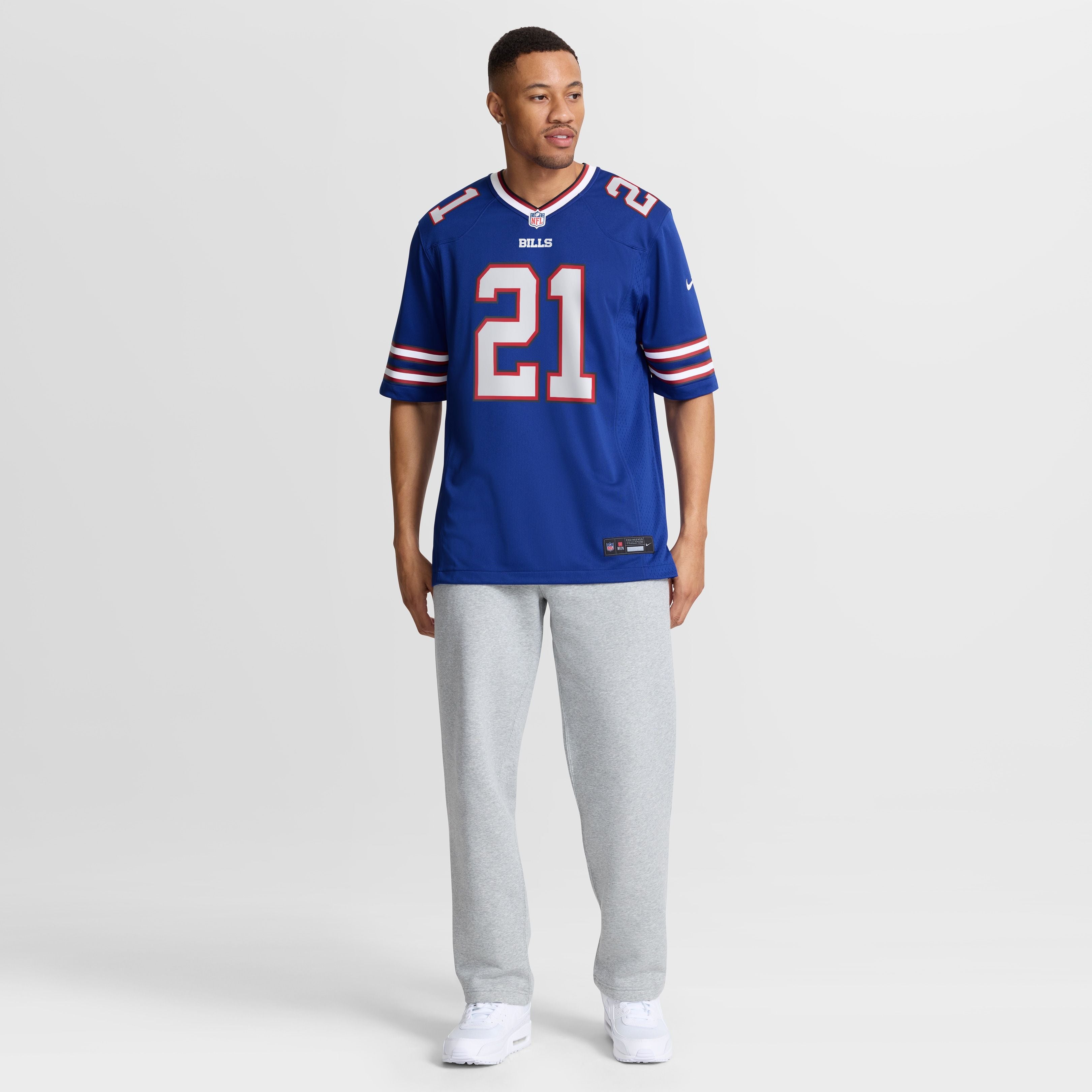 Men's Buffalo Bills Davison Igbinosun Nike Royal Team Game Jersey