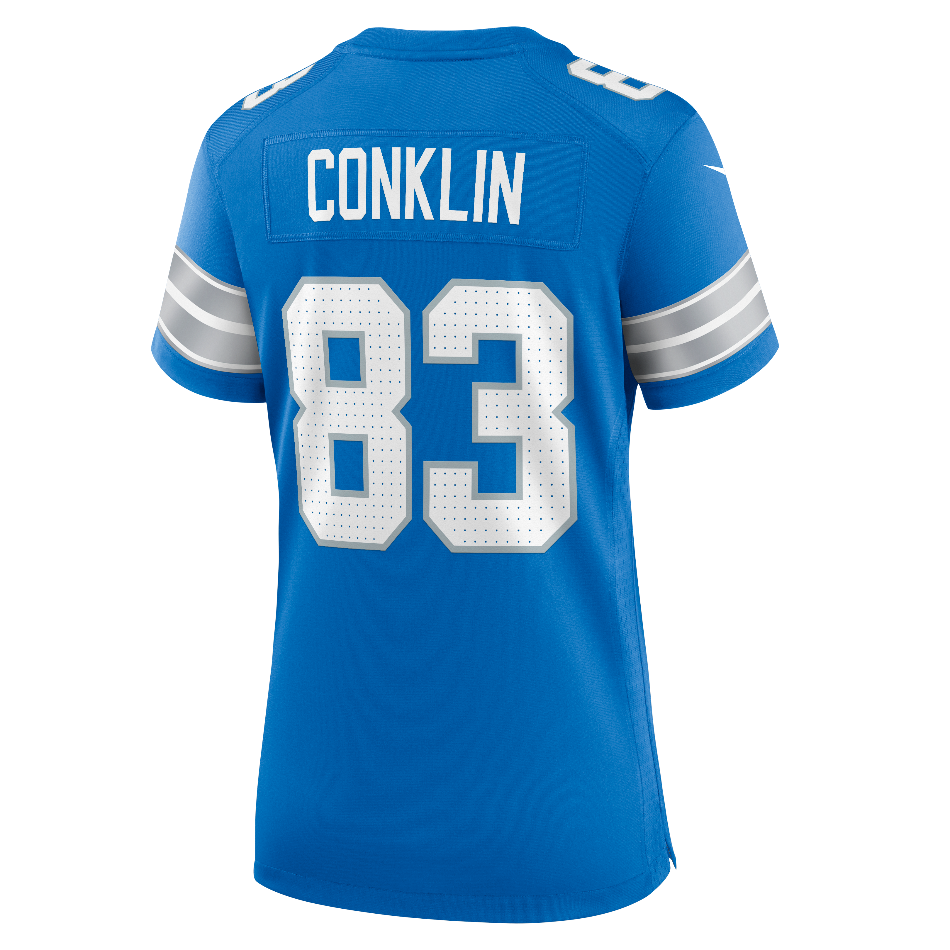 Women's Detroit Lions Tyler Conklin Nike Blue Team Game Jersey