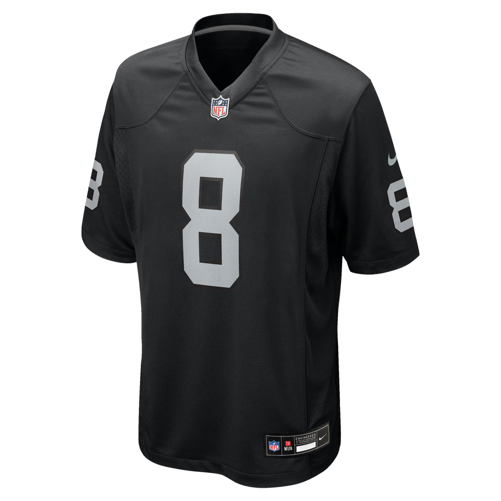 Men's Las Vegas Raiders Kirk Cousins Nike Black Team Game Jersey