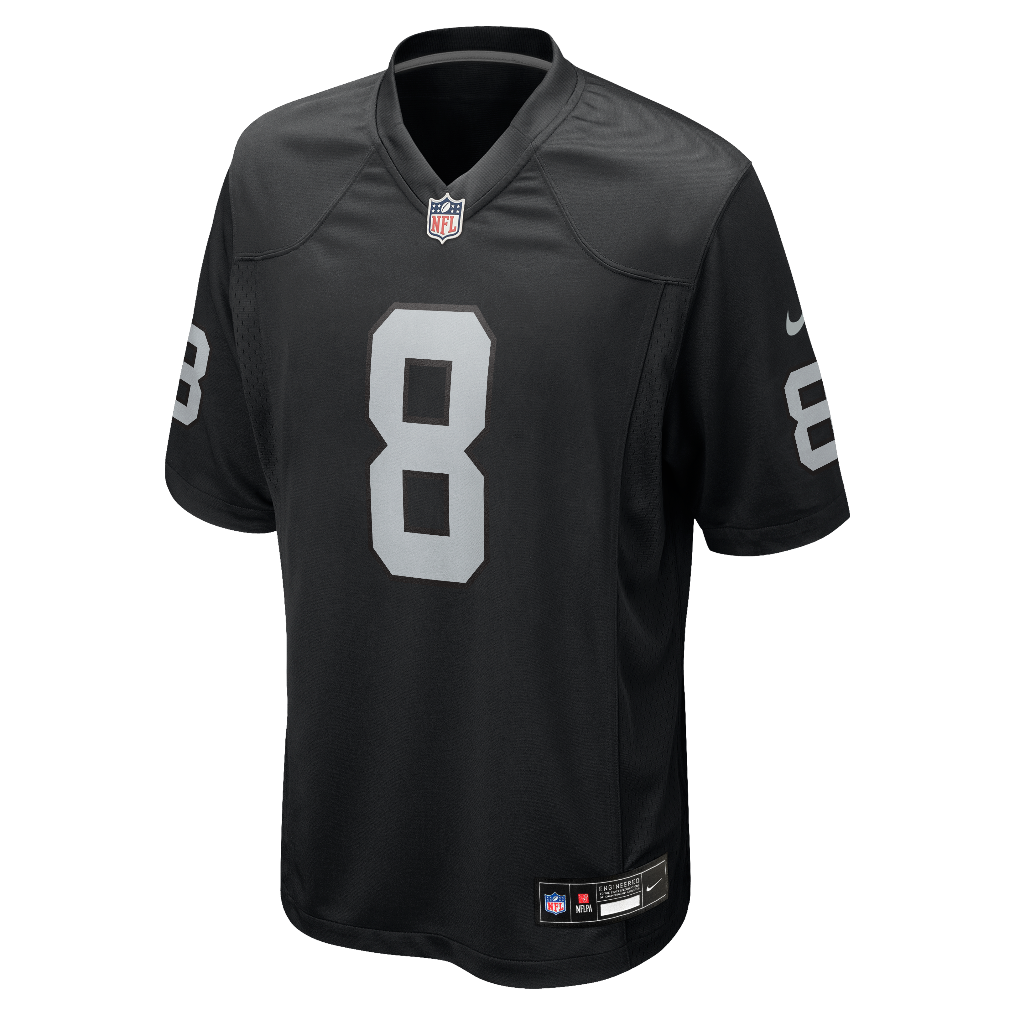 Men's Las Vegas Raiders Kirk Cousins Nike Black Team Game Jersey