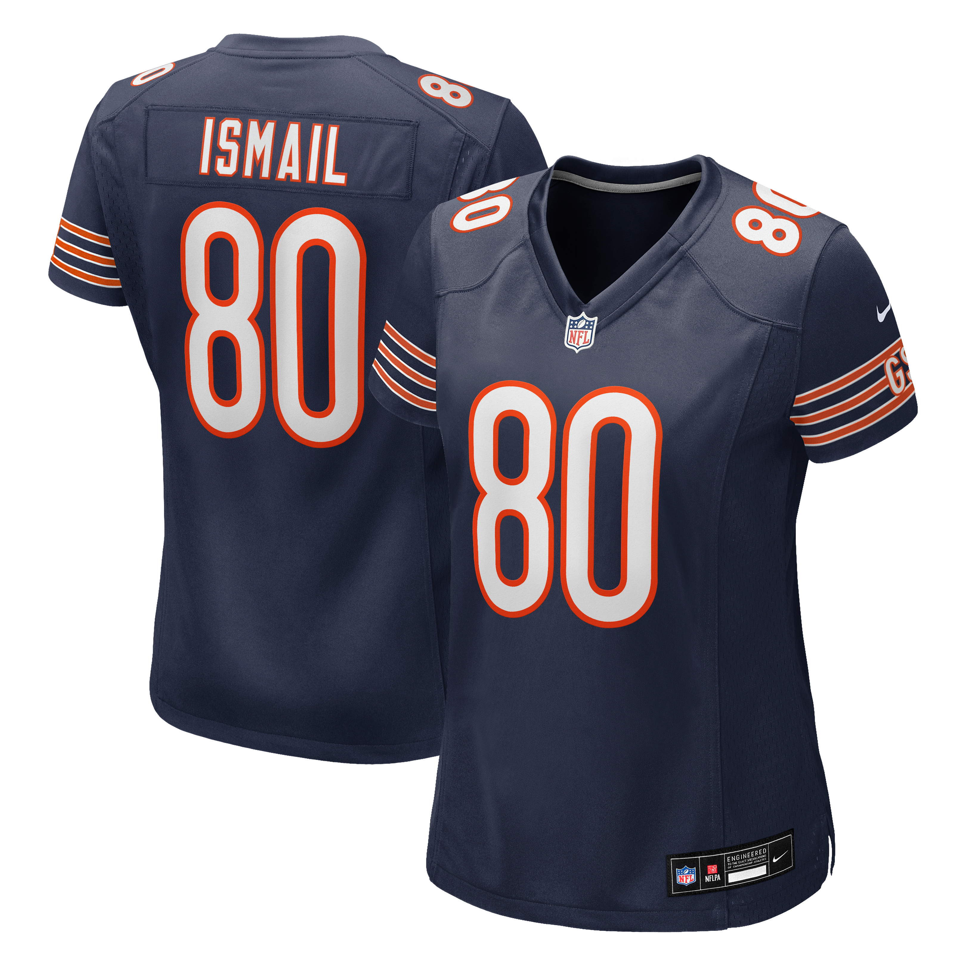 Women's Chicago Bears Qadir Ismail Nike Navy Team Game Jersey