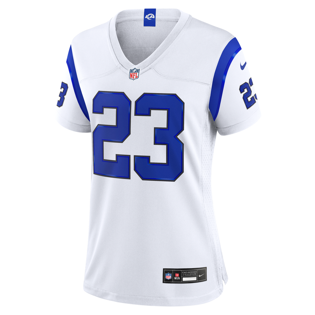Women's Los Angeles Rams Kyren Williams Nike Fearsome White Game Jersey