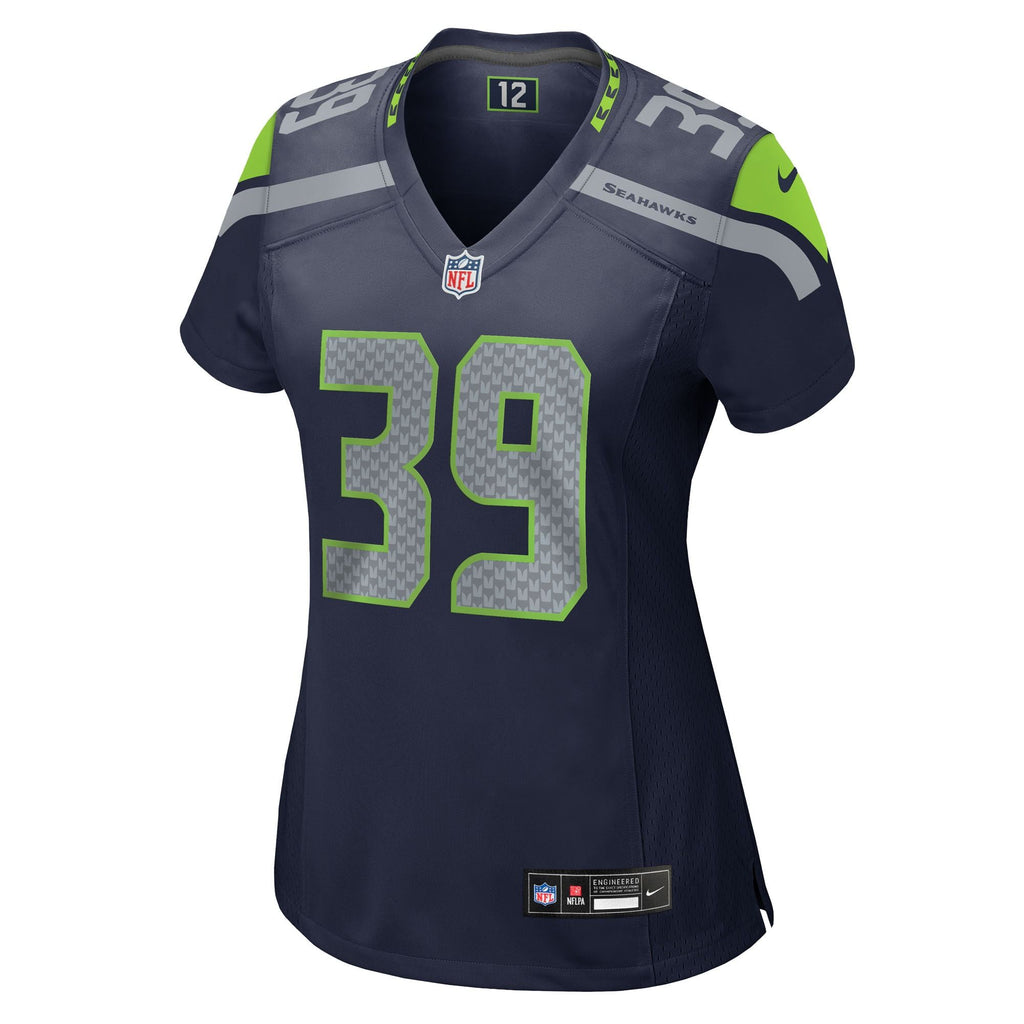 Women's Seattle Seahawks Ty Okada Nike College Navy Team Game Jersey
