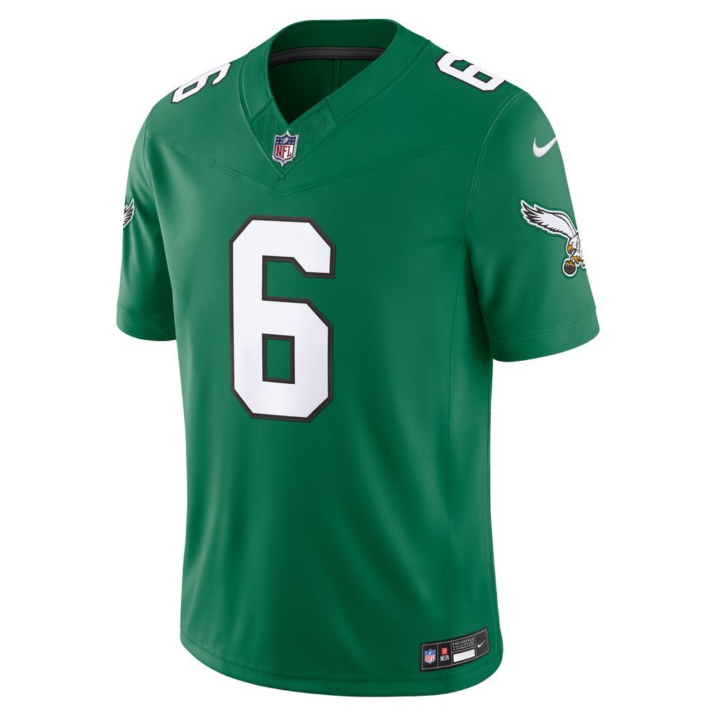 Men's Philadelphia Eagles Devonta Smith Nike Kelly Green Alternate Vapor Fuse Stitched Limited Jersey
