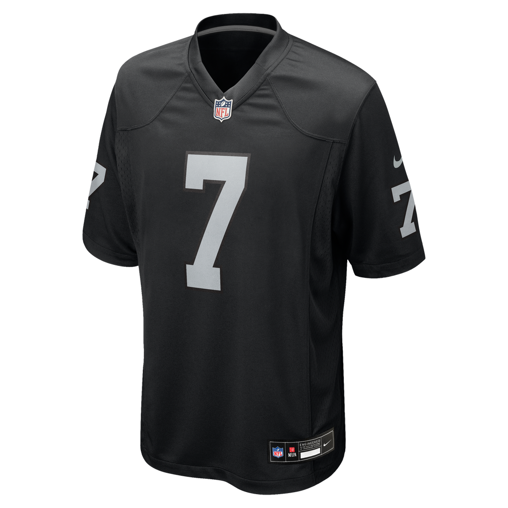 Men's Las Vegas Raiders Quay Walker Nike Black Team Game Jersey