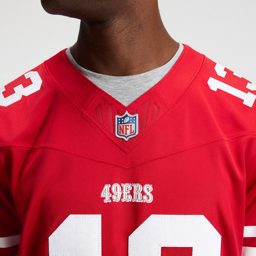 Men's San Francisco 49Ers Brock Purdy Nike Scarlet Team Vapor Fuse Stitched Limited Jersey