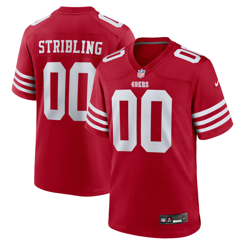 Men's San Francisco 49Ers Dezhaun Stribling Nike Scarlet Game Jersey