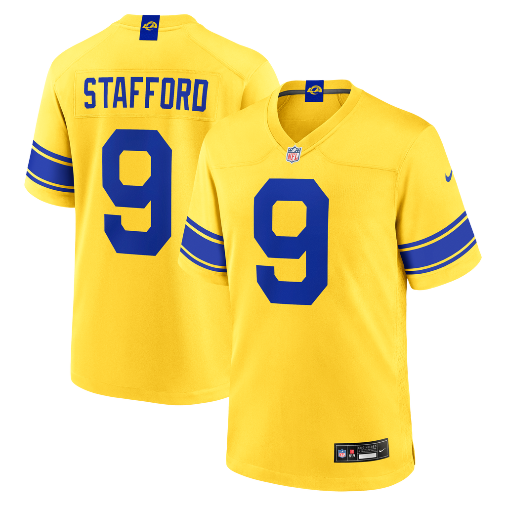 Men's Los Angeles Rams Matthew Stafford Nike Classic Sol Game Jersey