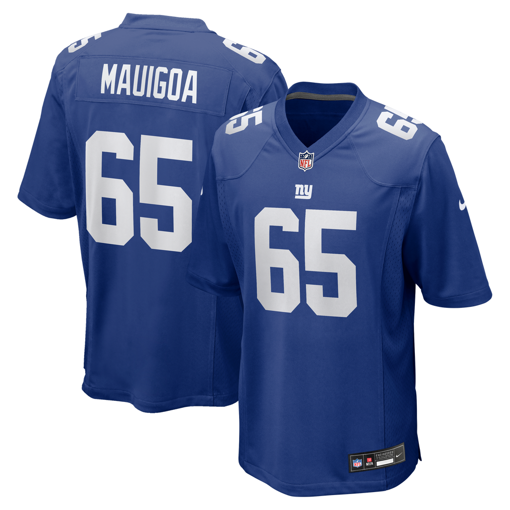 Men's New York Giants Francis Mauigoa Nike Royal 2026 Nfl Draft First Round Pick No 10 Team Game Jersey