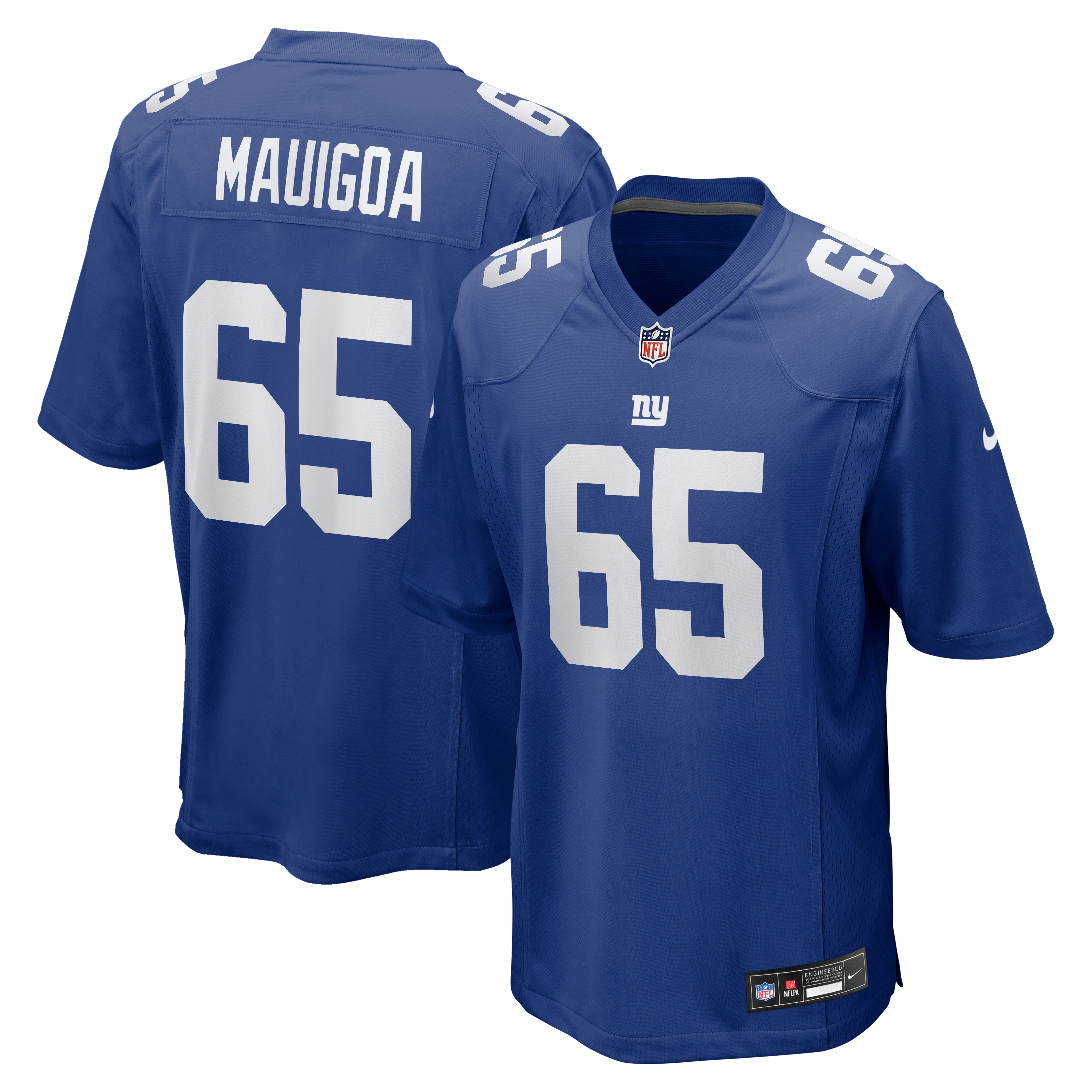 Men's New York Giants Francis Mauigoa Nike Royal 2026 Nfl Draft First Round Pick No 10 Team Game Jersey