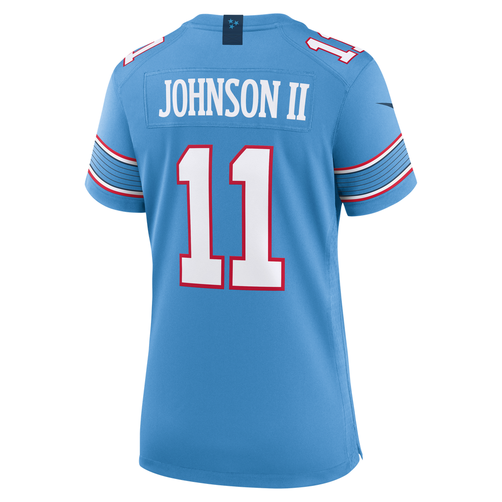 Women's Tennessee Titans Jermaine Johnson Ii Nike Light Blue Team Game Jersey