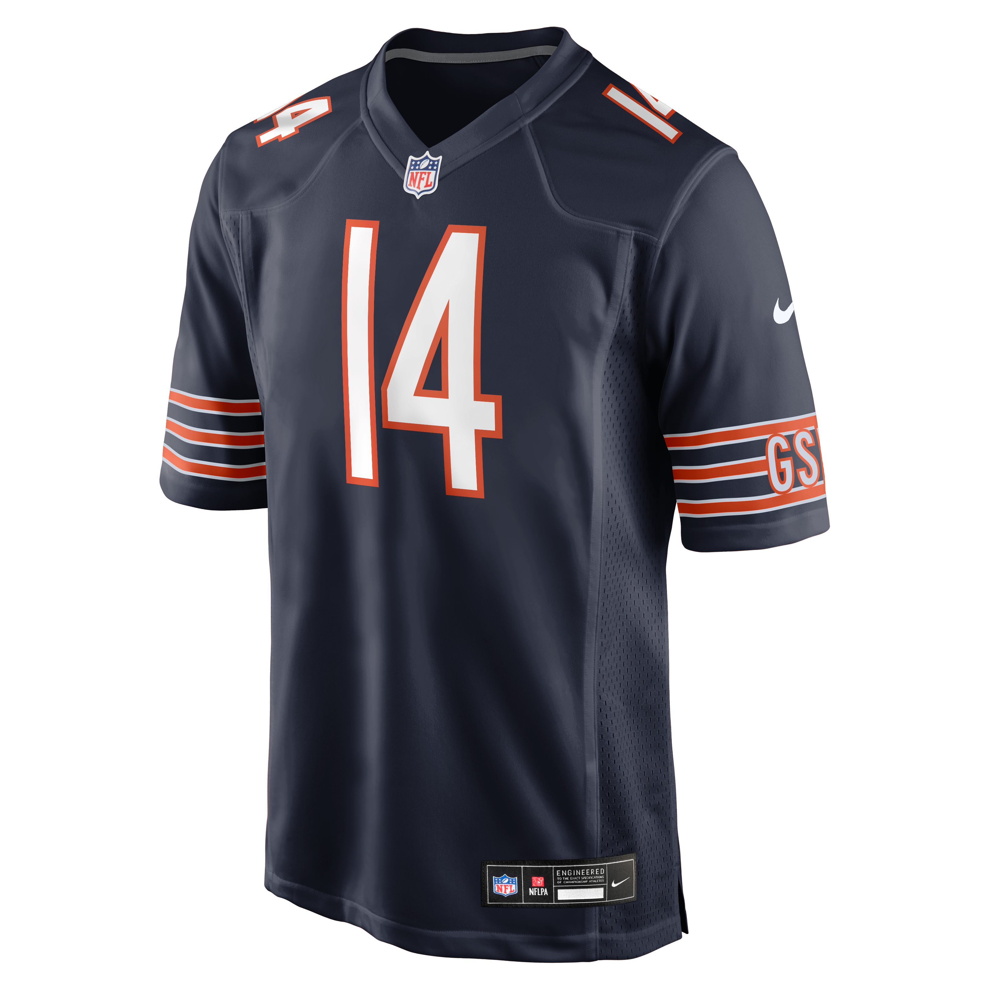Men's Chicago Bears Kalif Raymond Nike Navy Team Game Jersey