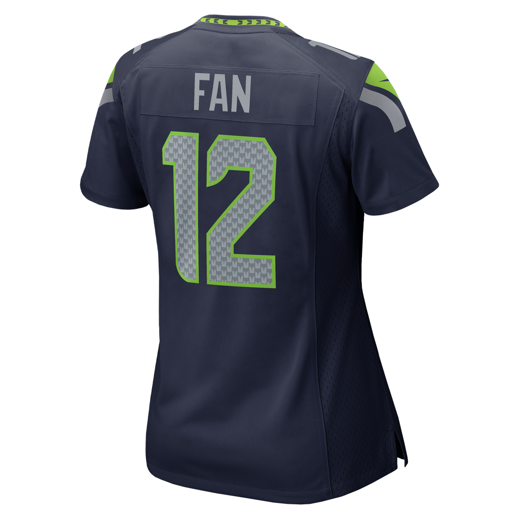 Women's Seattle Seahawks 12S Nike College Navy Team Game Jersey