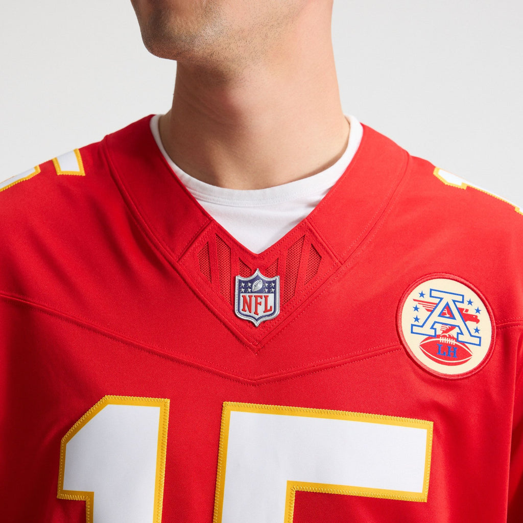 Men's Kansas City Chiefs Patrick Mahomes Nike Red Team Vapor Fuse Stitched Limited Jersey