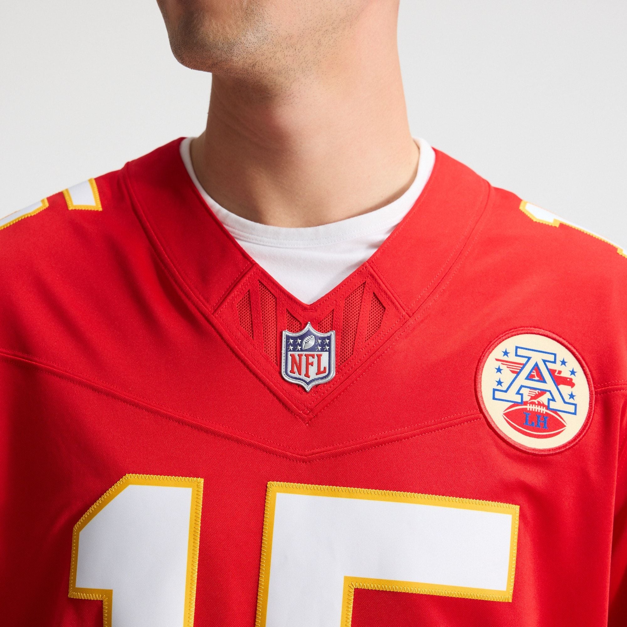Men's Kansas City Chiefs Patrick Mahomes Nike Red Team Vapor Fuse Stitched Limited Jersey
