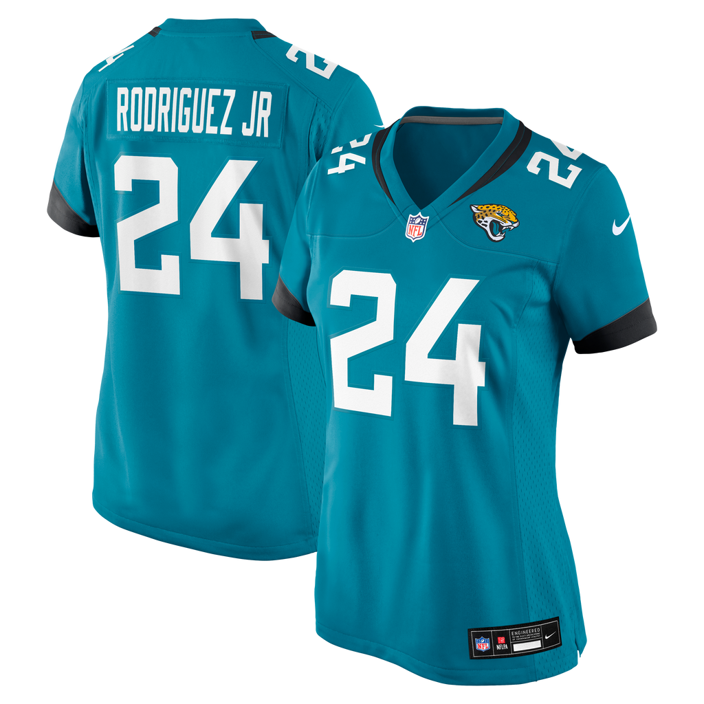 Women's Jacksonville Jaguars Chris Rodriguez Jr Nike Teal Team Game Jersey