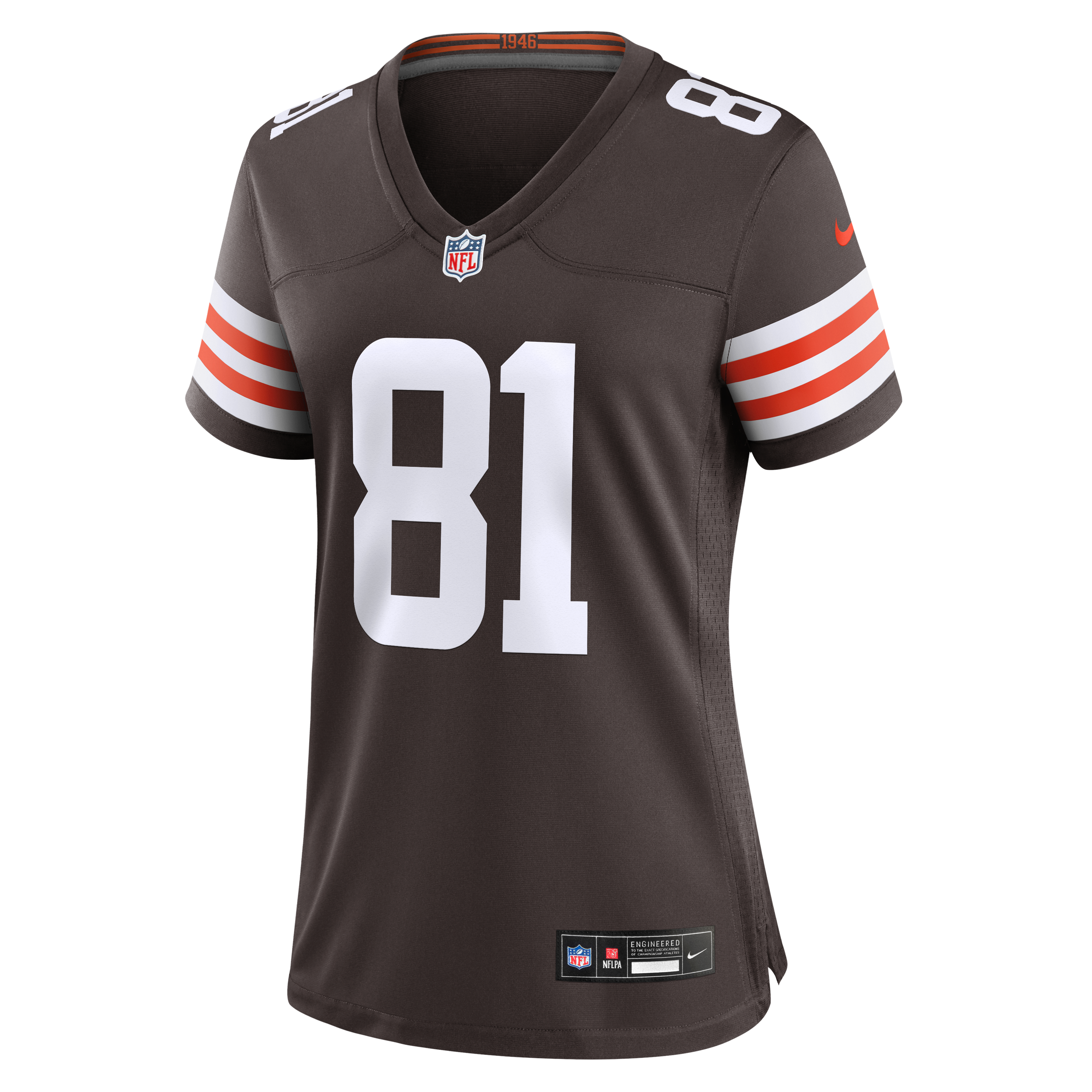 Women's Cleveland Browns Luke Floriea Nike Brown Team Game Jersey