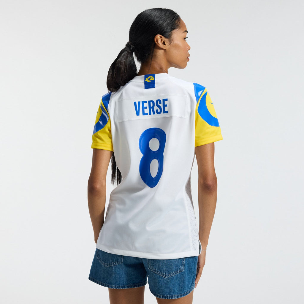 Women's Los Angeles Rams Jared Verse Nike White Game Jersey