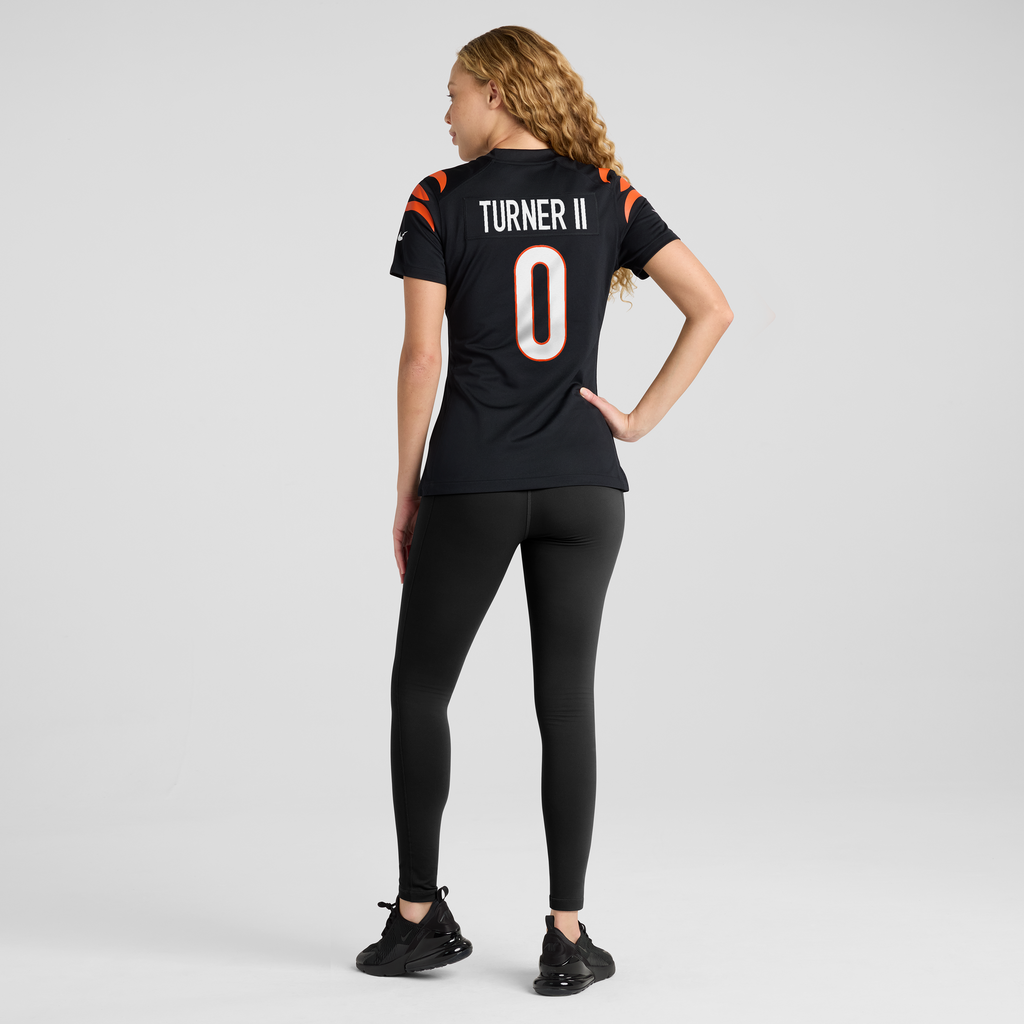 Women's Cincinnati Bengals Dj Turner Ii Nike Black Team Game Jersey