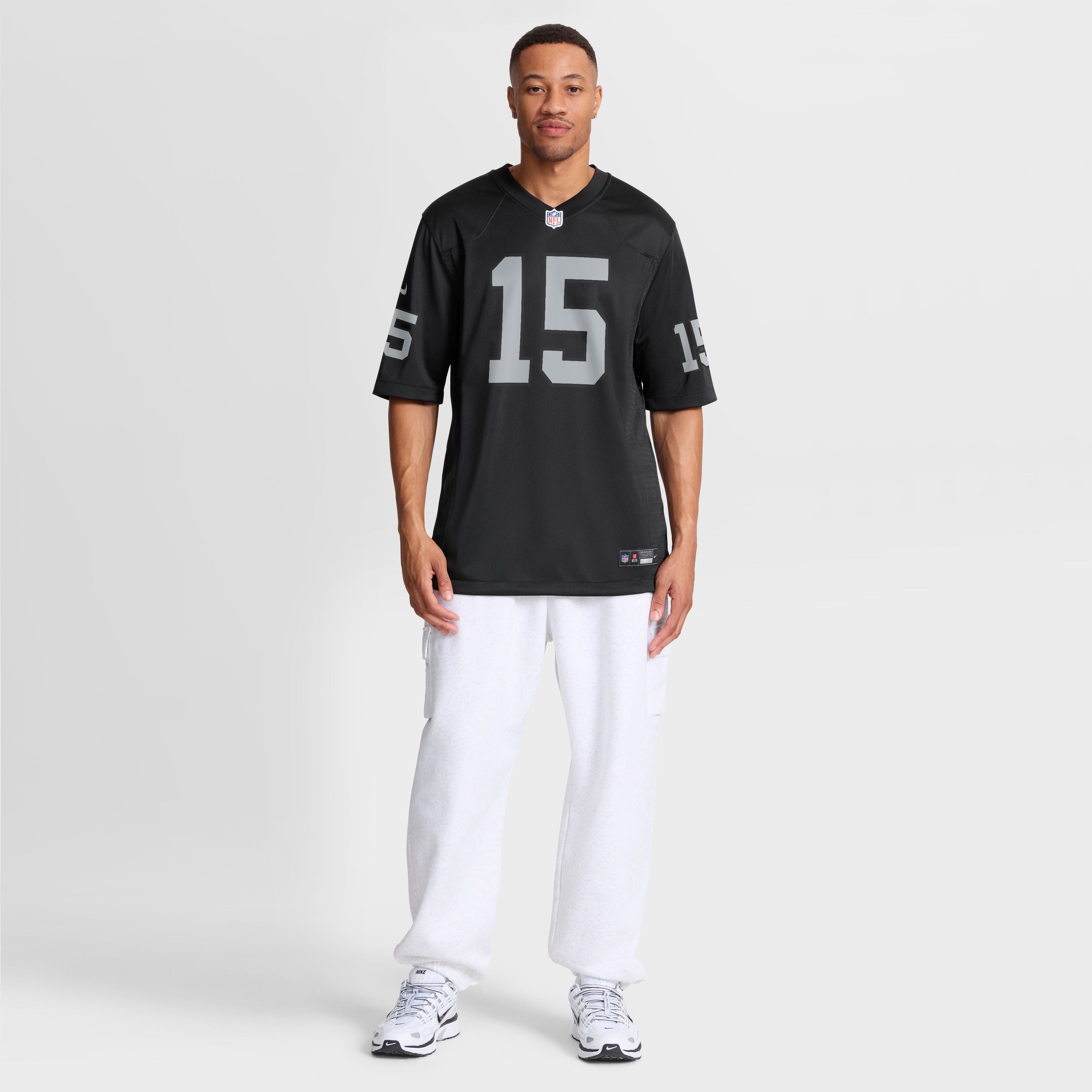 Men's Las Vegas Raiders Fernando Mendoza Nike Black 2026 Nfl Draft First Round Pick No 1 Team Game Jersey