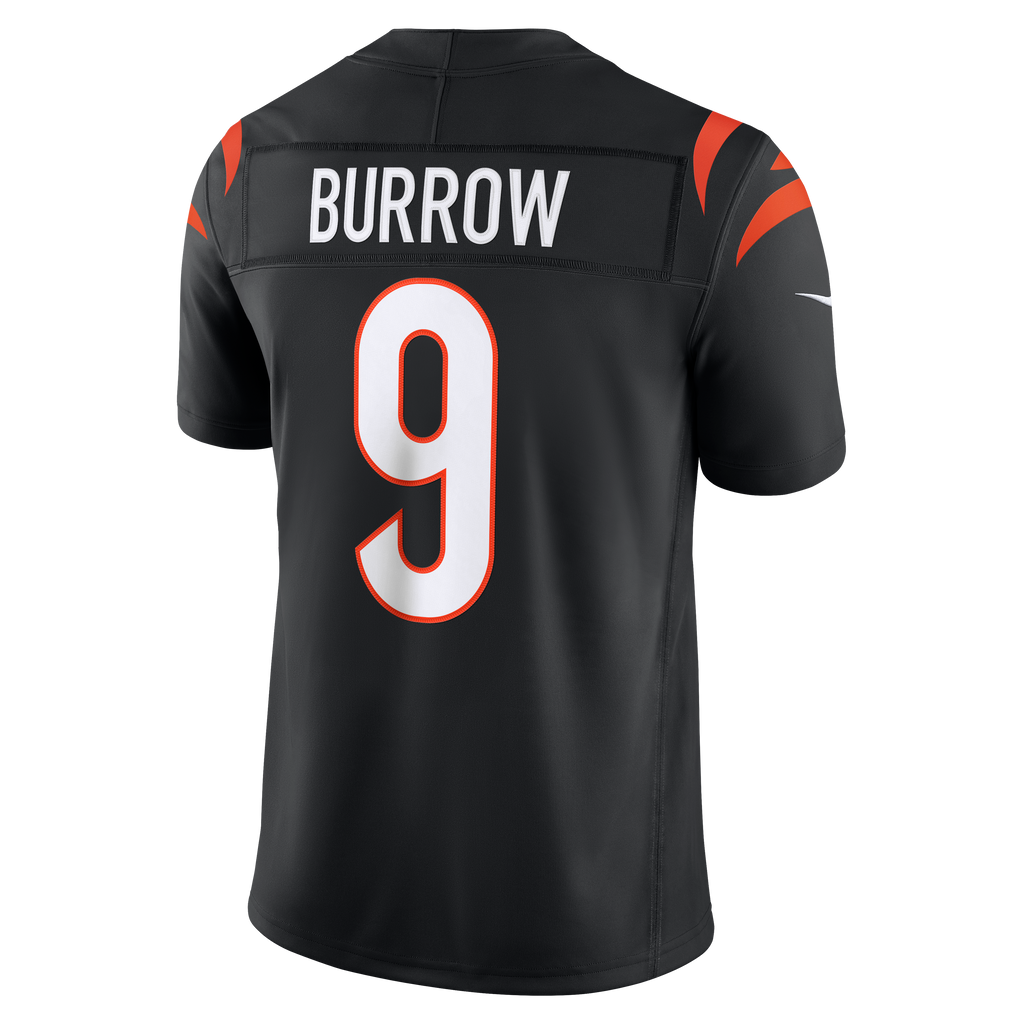 Men's Cincinnati Bengals Joe Burrow Nike Black Team Vapor Fuse Stitched Limited Jersey