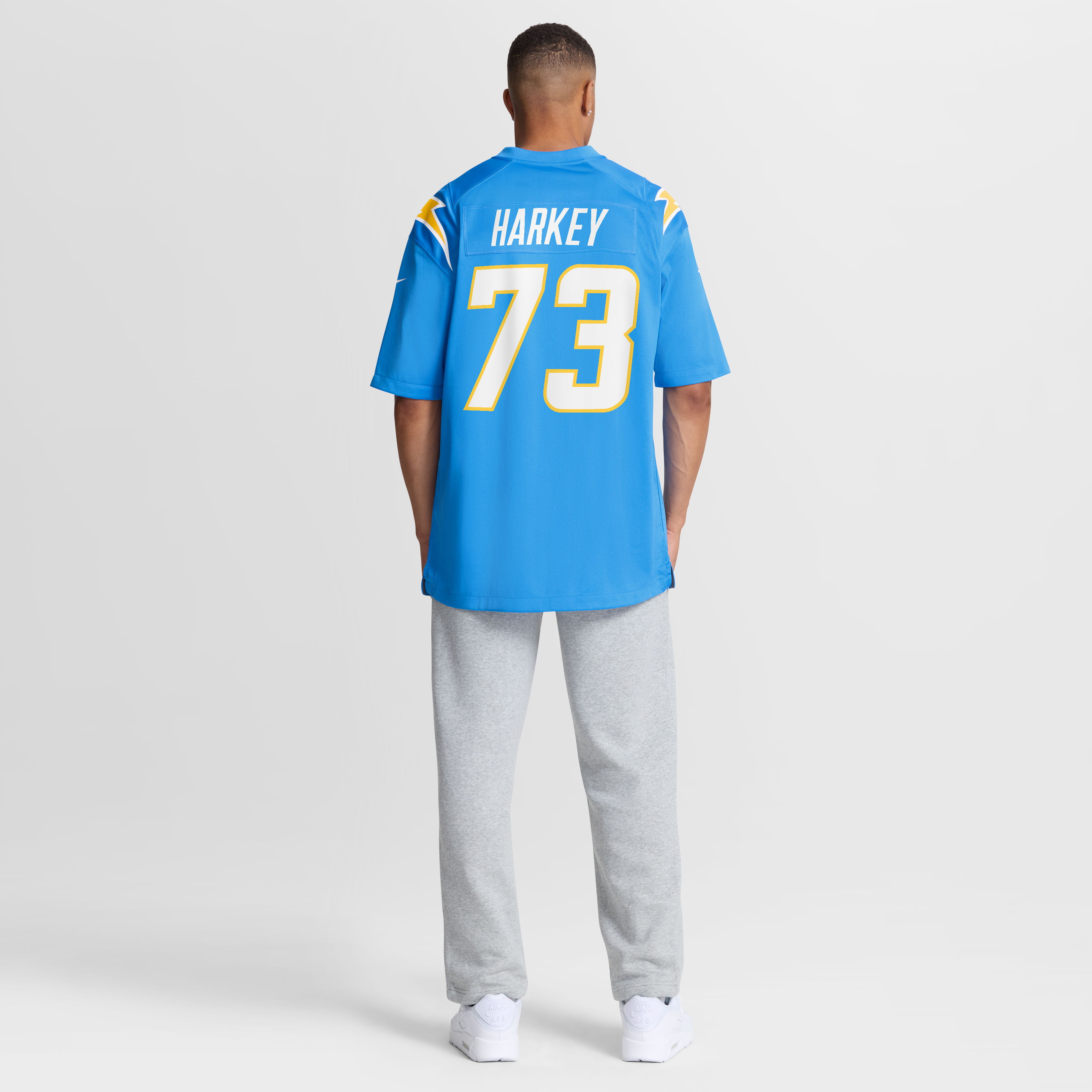 Men's Los Angeles Chargers Alex Harkey Nike Powder Blue Team Game Jersey