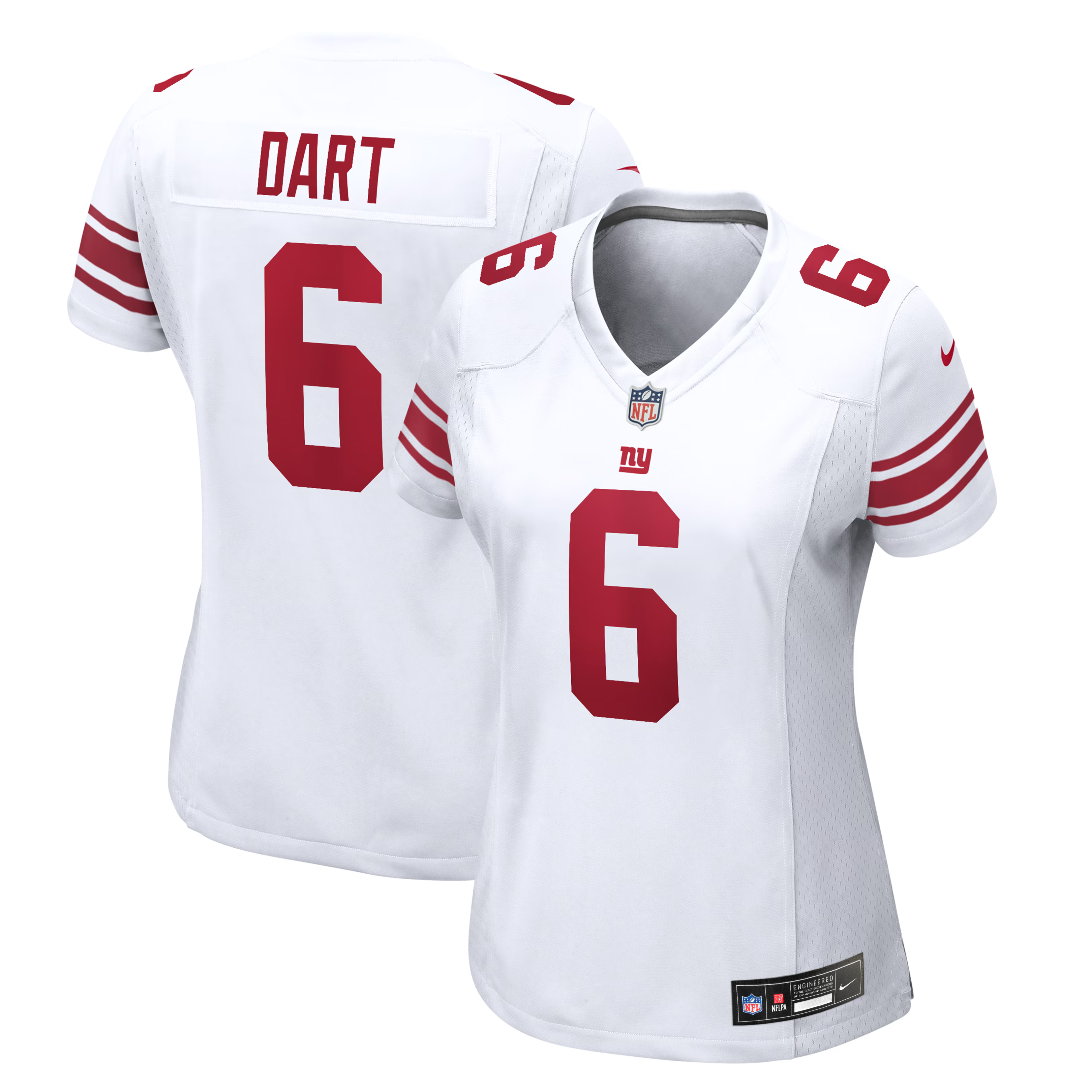 Women's New York Giants Jaxson Dart Nike White Game Jersey