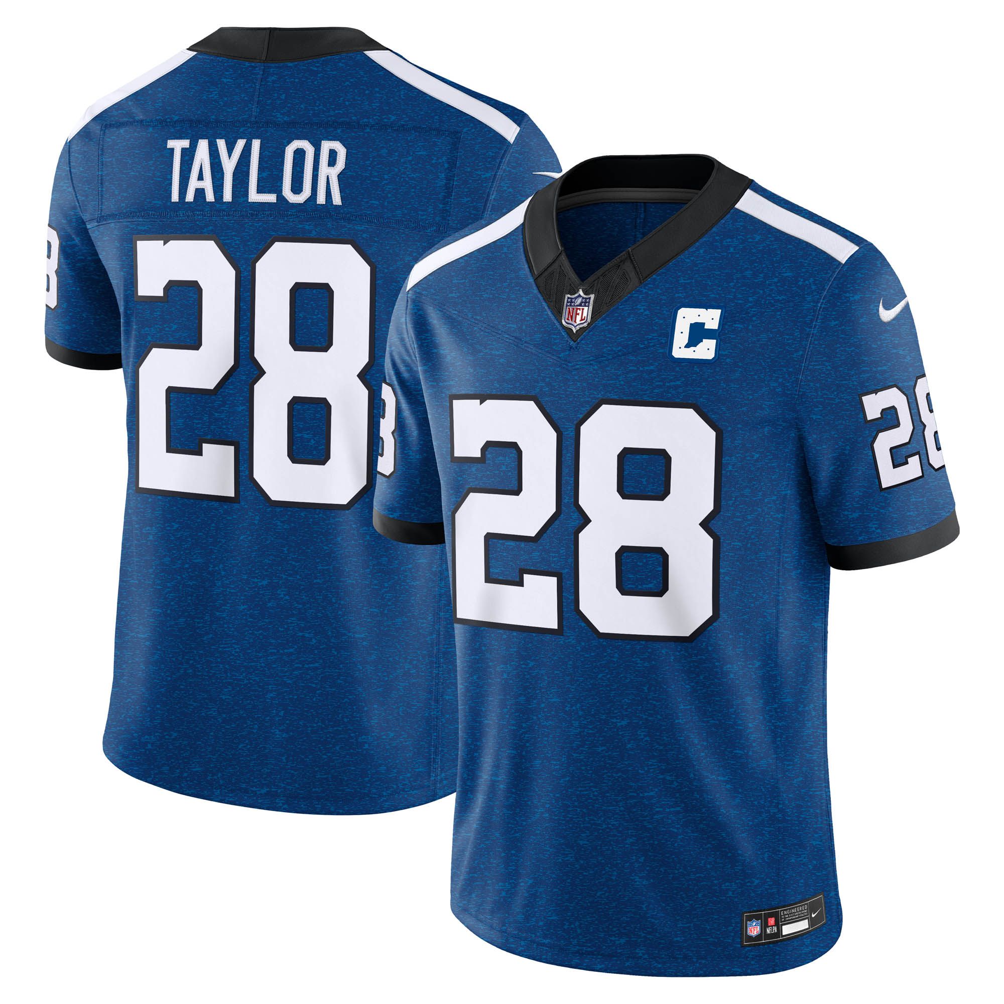 Men's Indianapolis Colts Jonathan Taylor Nike Royal Alternate Indiana Nights Vapor Fuse Stitched Limited Jersey