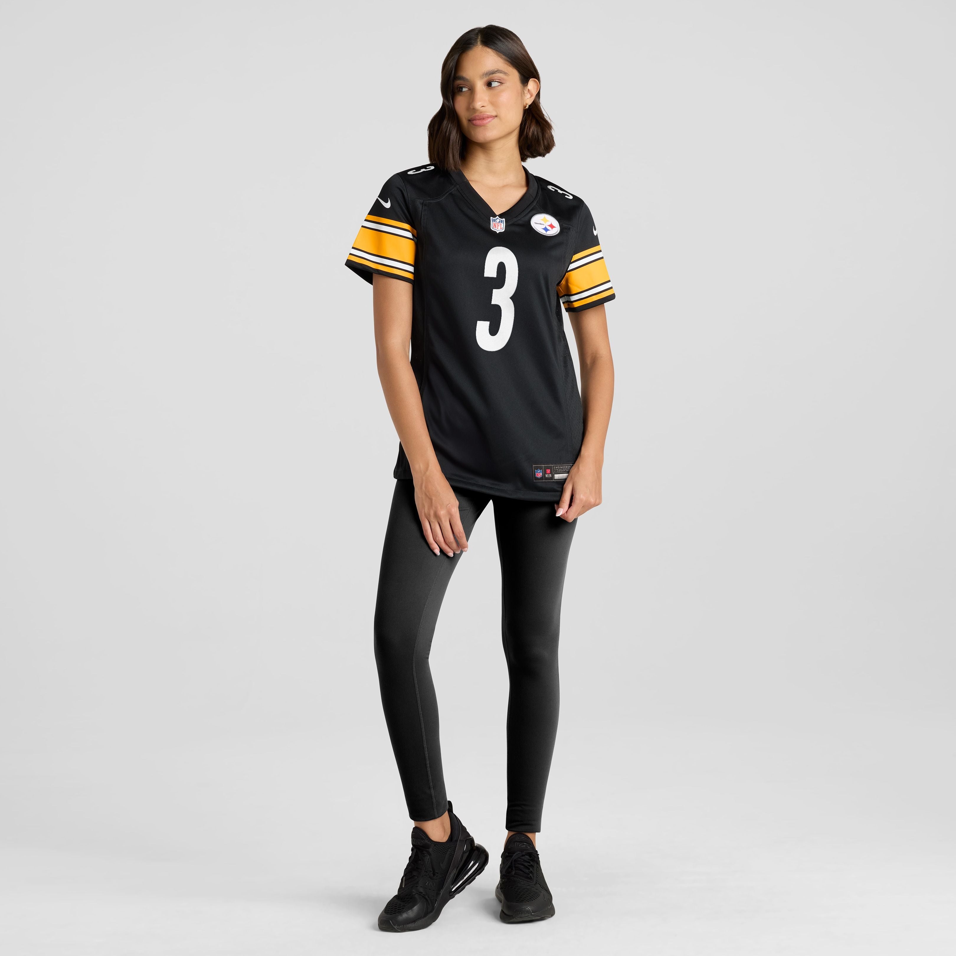 Women's Pittsburgh Steelers Jaquan Brisker Nike Black Team Game Jersey