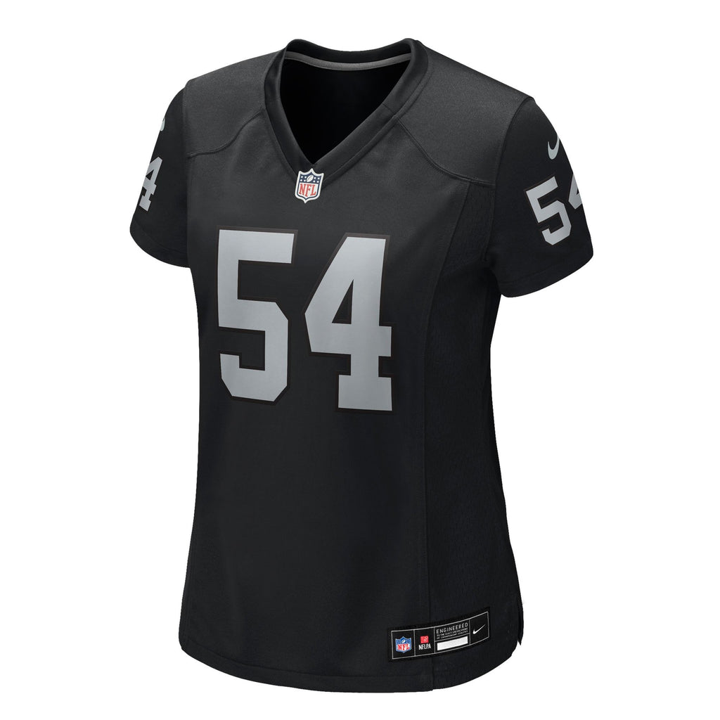 Women's Las Vegas Raiders Brennan Jackson Nike Black Team Game Jersey