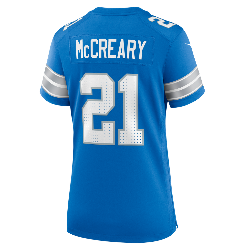 Women's Detroit Lions Roger Mccreary Nike Blue Team Game Jersey